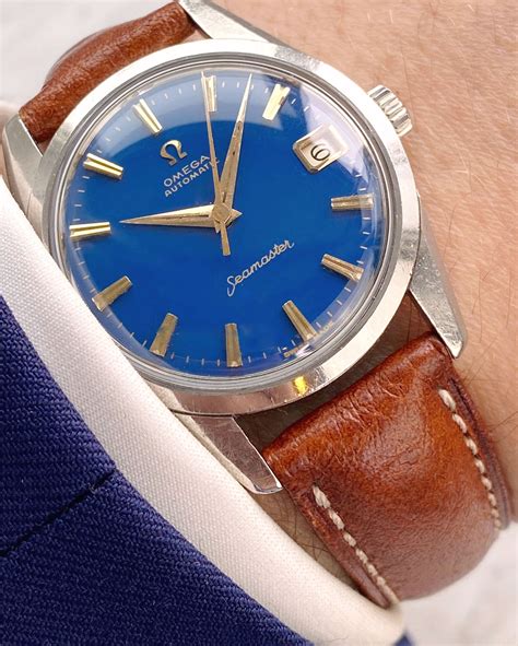 blue dial replace part omega seamaster|Omega Seamaster blue dial automatic.